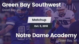 Matchup: Green Bay Southwest vs. Notre Dame Academy 2018