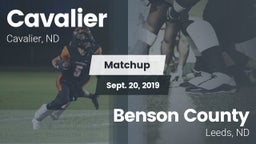 Matchup: Cavalier  vs. Benson County  2019