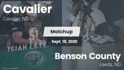 Matchup: Cavalier  vs. Benson County  2020