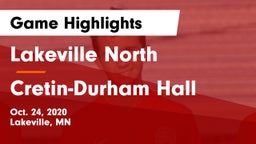 Lakeville North  vs Cretin-Durham Hall Game Highlights - Oct. 24, 2020