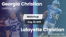 Matchup: Georgia Christian vs. Lafayette Christian  2018