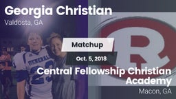 Matchup: Georgia Christian vs. Central Fellowship Christian Academy  2018