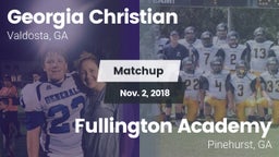 Matchup: Georgia Christian vs. Fullington Academy 2018