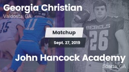 Matchup: Georgia Christian vs. John Hancock Academy  2019