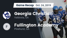 Recap: Georgia Christian  vs. Fullington Academy 2019