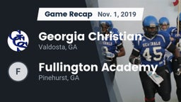 Recap: Georgia Christian  vs. Fullington Academy 2019