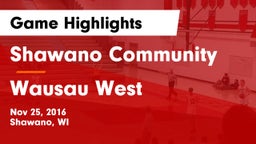 Shawano Community  vs Wausau West  Game Highlights - Nov 25, 2016