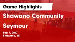 Shawano Community  vs Seymour  Game Highlights - Feb 9, 2017