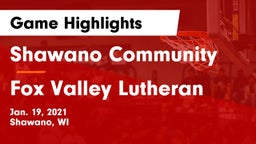 Shawano Community  vs Fox Valley Lutheran  Game Highlights - Jan. 19, 2021
