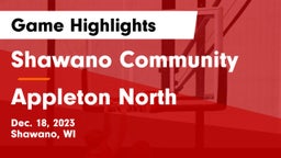 Shawano Community  vs Appleton North  Game Highlights - Dec. 18, 2023
