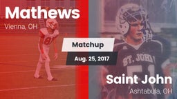 Matchup: Mathews vs. Saint John  2016