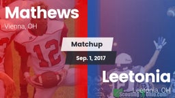 Matchup: Mathews vs. Leetonia  2016