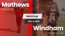 Matchup: Mathews vs. Windham  2019