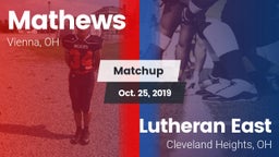 Matchup: Mathews vs. Lutheran East  2019