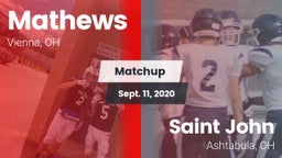 Matchup: Mathews vs. Saint John  2020