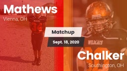 Matchup: Mathews vs. Chalker  2020
