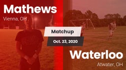 Matchup: Mathews vs. Waterloo  2020