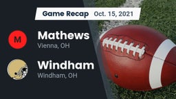 Recap: Mathews  vs. Windham  2021