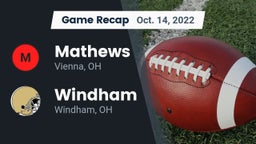 Recap: Mathews  vs. Windham  2022