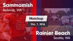 Matchup: Sammamish High vs. Rainier Beach  2016