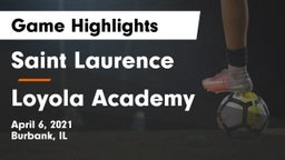 Saint Laurence  vs Loyola Academy  Game Highlights - April 6, 2021