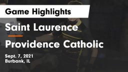 Saint Laurence  vs Providence Catholic Game Highlights - Sept. 7, 2021