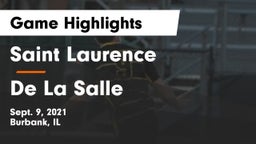 Saint Laurence  vs De La Salle Game Highlights - Sept. 9, 2021