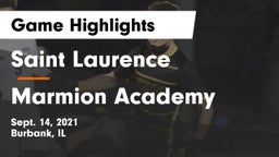 Saint Laurence  vs Marmion Academy  Game Highlights - Sept. 14, 2021