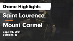 Saint Laurence  vs Mount Carmel  Game Highlights - Sept. 21, 2021