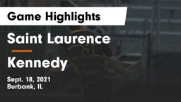 Saint Laurence  vs Kennedy Game Highlights - Sept. 18, 2021
