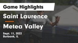 Saint Laurence  vs Metea Valley Game Highlights - Sept. 11, 2022