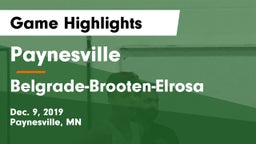 Paynesville  vs Belgrade-Brooten-Elrosa  Game Highlights - Dec. 9, 2019