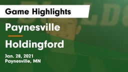 Paynesville  vs Holdingford  Game Highlights - Jan. 28, 2021