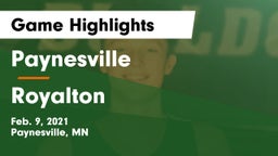 Paynesville  vs Royalton  Game Highlights - Feb. 9, 2021