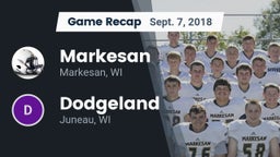 Recap: Markesan  vs. Dodgeland  2018