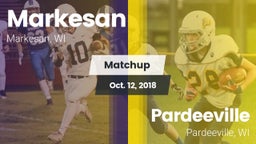 Matchup: Markesan  vs. Pardeeville  2018