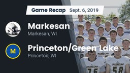 Recap: Markesan  vs. Princeton/Green Lake  2019