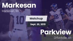 Matchup: Markesan  vs. Parkview  2019