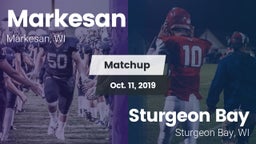 Matchup: Markesan  vs. Sturgeon Bay  2019