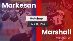 Matchup: Markesan  vs. Marshall  2020