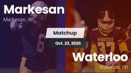 Matchup: Markesan  vs. Waterloo  2020