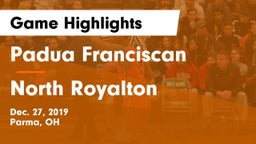 Padua Franciscan  vs North Royalton  Game Highlights - Dec. 27, 2019