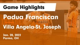 Padua Franciscan  vs Villa Angela-St. Joseph  Game Highlights - Jan. 28, 2022