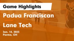 Padua Franciscan  vs Lane Tech Game Highlights - Jan. 14, 2023