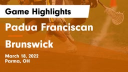 Padua Franciscan  vs Brunswick  Game Highlights - March 18, 2022