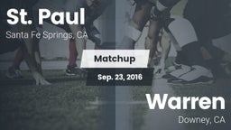 Matchup: St. Paul  vs. Warren  2016