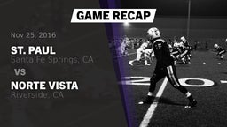 Recap: St. Paul  vs. Norte Vista  2016