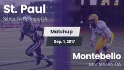 Matchup: St. Paul  vs. Montebello  2017