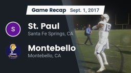 Recap: St. Paul  vs. Montebello  2017