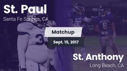 Matchup: St. Paul  vs. St. Anthony  2017